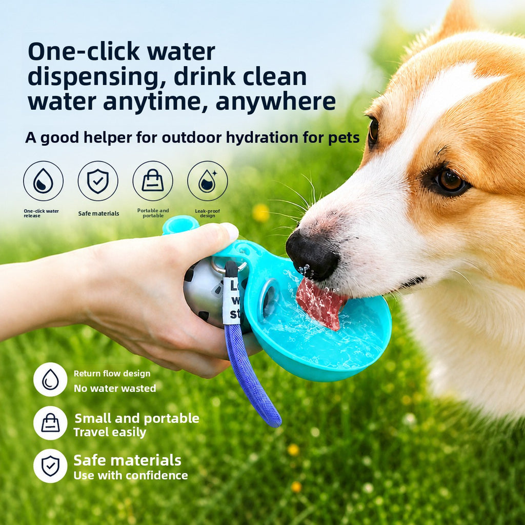 Portable Pet Water Bottle and Bowl